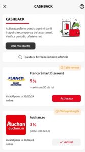 oferta cashback aplicatie MyBD
