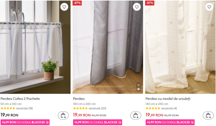 magazin perdele ieftine