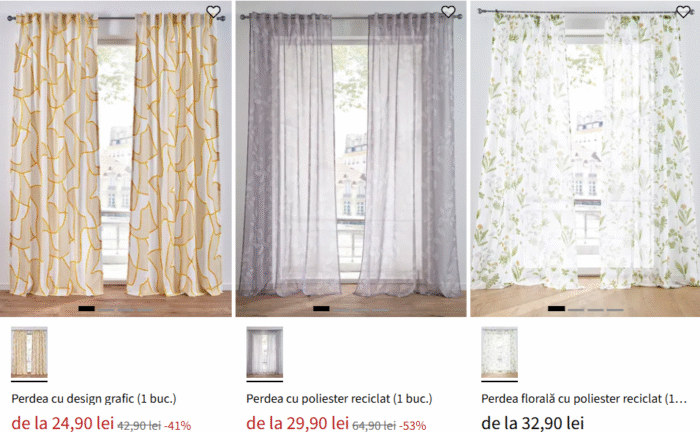 perdele ieftine online
