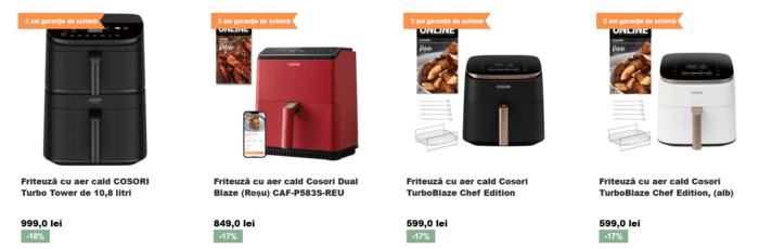 friteuze cu aer cald cosori